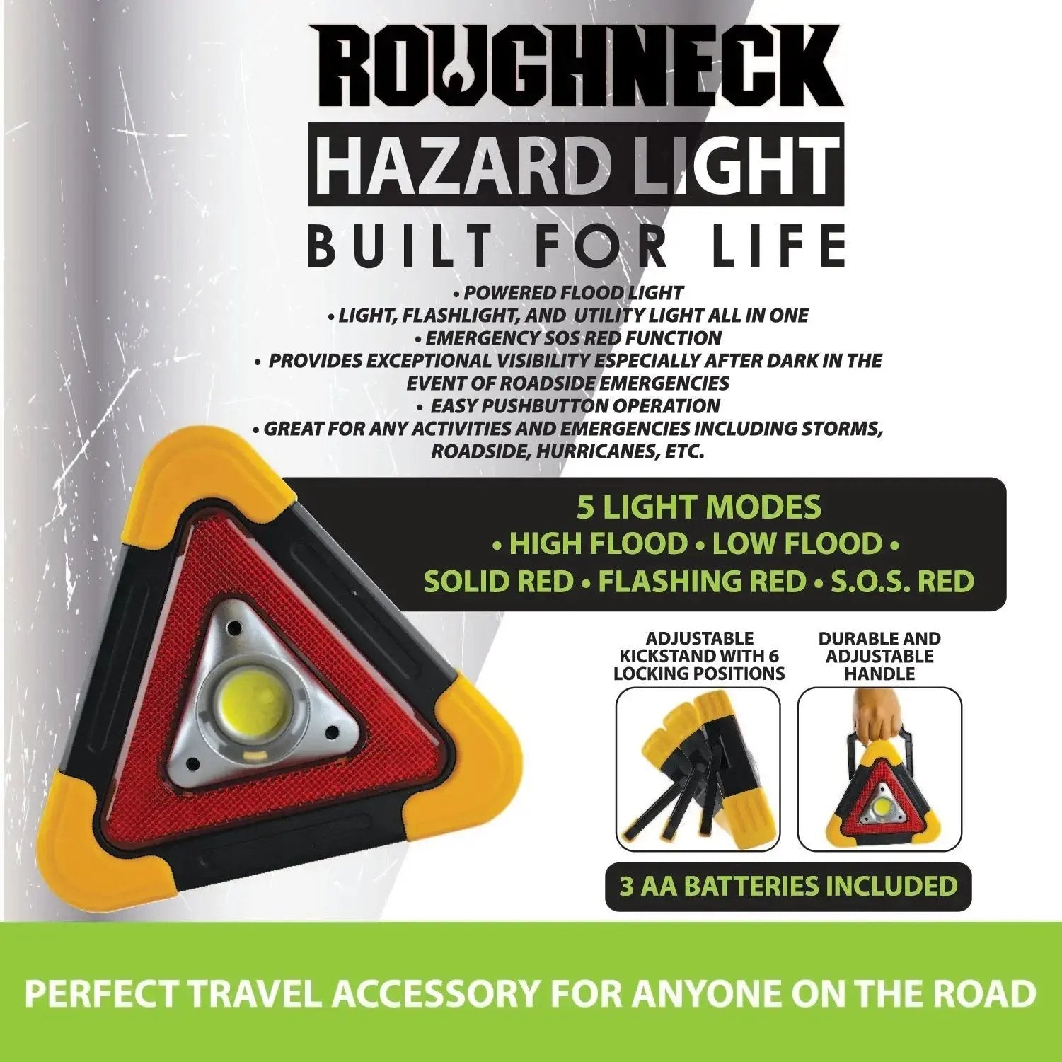 ITEM NUMBER 022808 ROUGHNECK HAZARD LIGHT 6 PIECES PER DISPLAY WHOLESALE