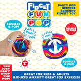ITEM NUMBER 022828 FIDGET SQUEEZE POP TOY 24 PIECES PER DISPLAY WHOLESALE
