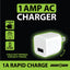 ITEM NUMBER 022853 1A AC CHARGER 6 PIECES PER DISPLAY
