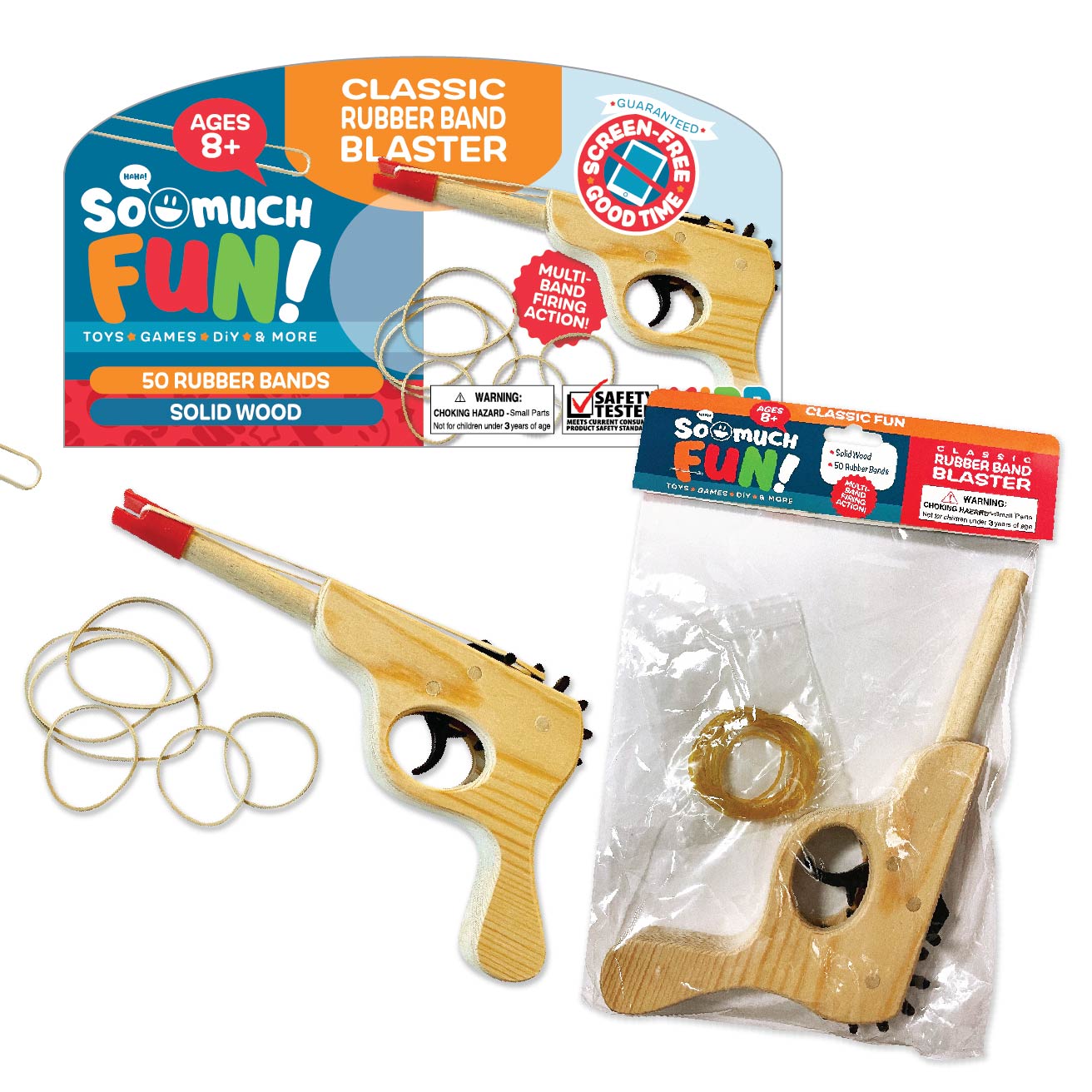 ITEM NUMBER 022939 RUBBER BAND BLASTER 12 PIECES PER PACK