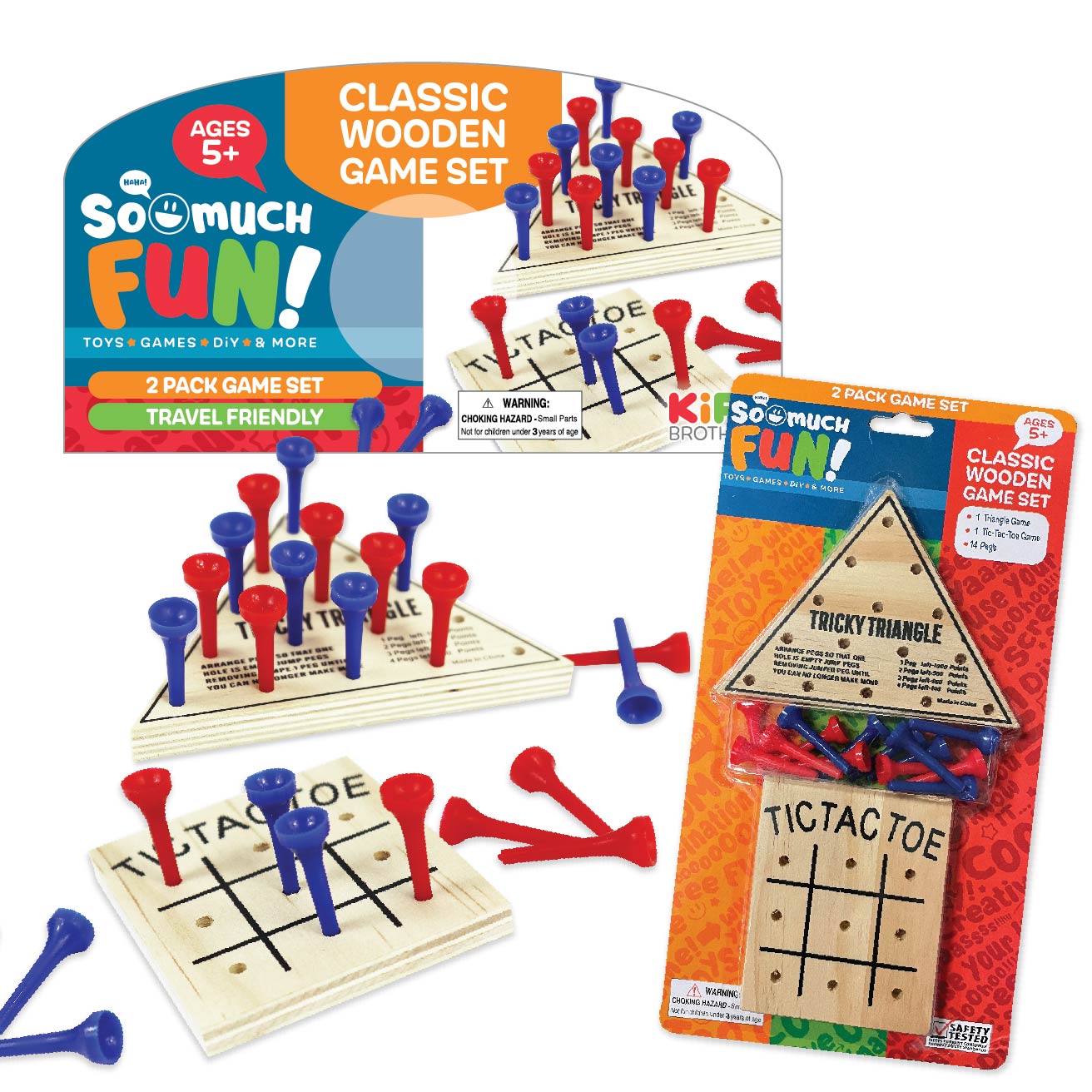 ITEM NUMBER 022943 CLASSIC WOODEN GAMES 2 PACK 12 PIECES PER PACK