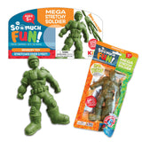 ITEM NUMBER 022956L STRETCHY SAND SOLDIER - STORE SURPLUS NO DISPLAY 12 PIECES PER PACK