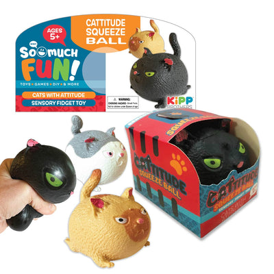 ITEM NUMBER 022964 CATTITUDE SQUEEZE BALL 12 PIECES PER PACK