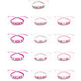 ITEM NUMBER 022998L SEA BEAD BRACELET PINK - STORE SURPLUS NO DISPLAY 6 PIECES PER PACK