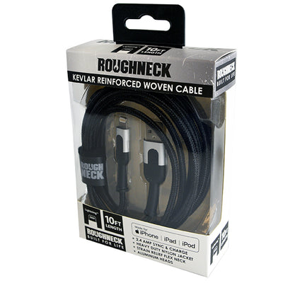 ITEM NUMBER 023003L 10FT ROUGHNECK CABLE MFI - STORE SURPLUS NO DISPLAY 3 PIECES PER PACK