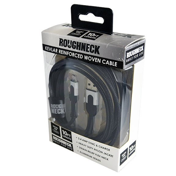 ITEM NUMBER 023005L 10FT ROUGHNECK MICRO CABLE  - STORE SURPLUS NO DISPLAY  1 PIECES PER PACK