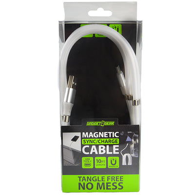 ITEM NUMBER 023008L 10FT MAGNETIC TYPE C CABLE  - STORE SURPLUS NO DISPLAY 2 PIECES PER PACK