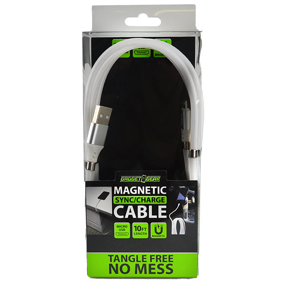 ITEM NUMBER 023009L 10FT MAGNETIC MICRO CABLE  - STORE SURPLUS NO DISPLAY  1 PIECES PER PACK