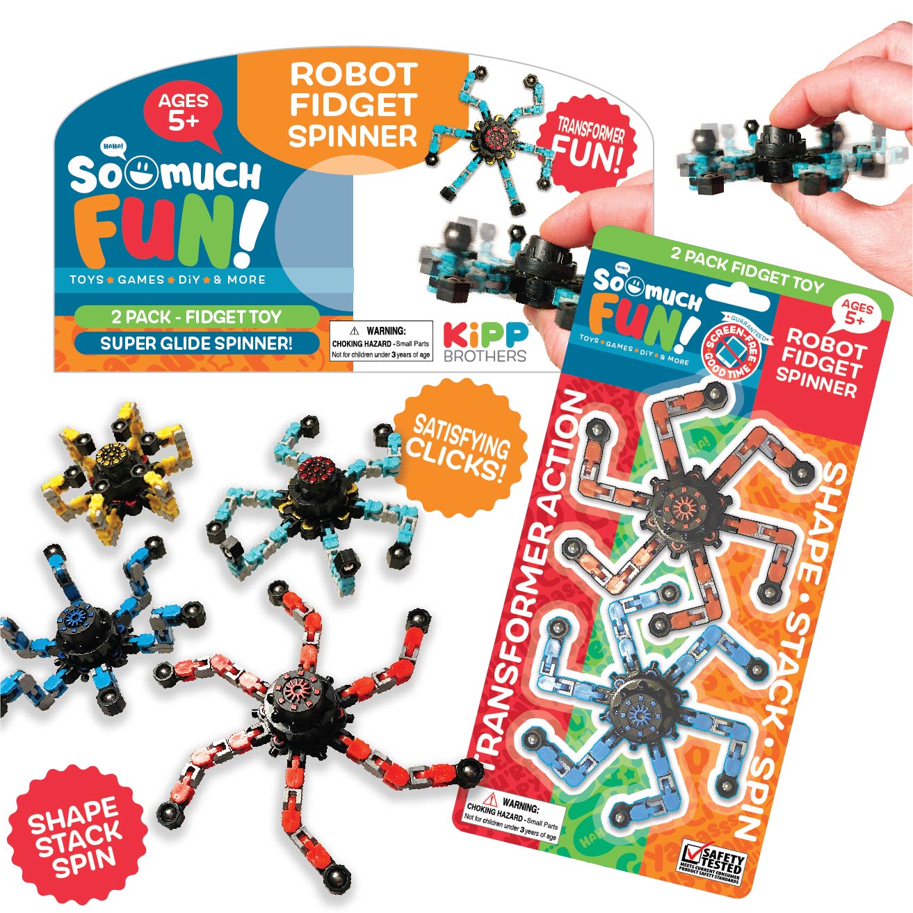 ITEM NUMBER 023023L MICRO ROBOT SPINNER - STORE SURPLUS NO DISPLAY 12 PIECES PER PACK