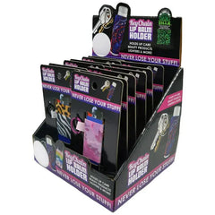 ITEM NUMBER 023036 KEY CHAIN LIP BALM HOLDER 12 PIECES PER DISPLAY WHOLESALE