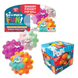 ITEM NUMBER 023065 FIDGET POP BALL 12 PIECES PER DISPLAY WHOLESALE
