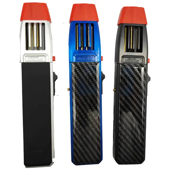 ITEM NUMBER 023166L ZINC VERTICAL TORCH BLUE - STORE SURPLUS NO DISPLAY 6 PIECES PER PACK STORE SURPLUS