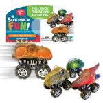ITEM NUMBER 023216L DINOSAUR PULL BACKCAR - STORE SURPLUS NO DISPLAY 24 PIECES PER PACK STORE SURPLUS