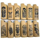 ITEM NUMBER 023223L WOOD LIGHTER CASE MIX B - STORE SURPLUS NO DISPLAY 12 PIECES PER PACK STORE SURPLUS