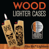 ITEM NUMBER 023223 WOOD LIGHTER CASE MIX B 12 PIECES PER DISPLAY