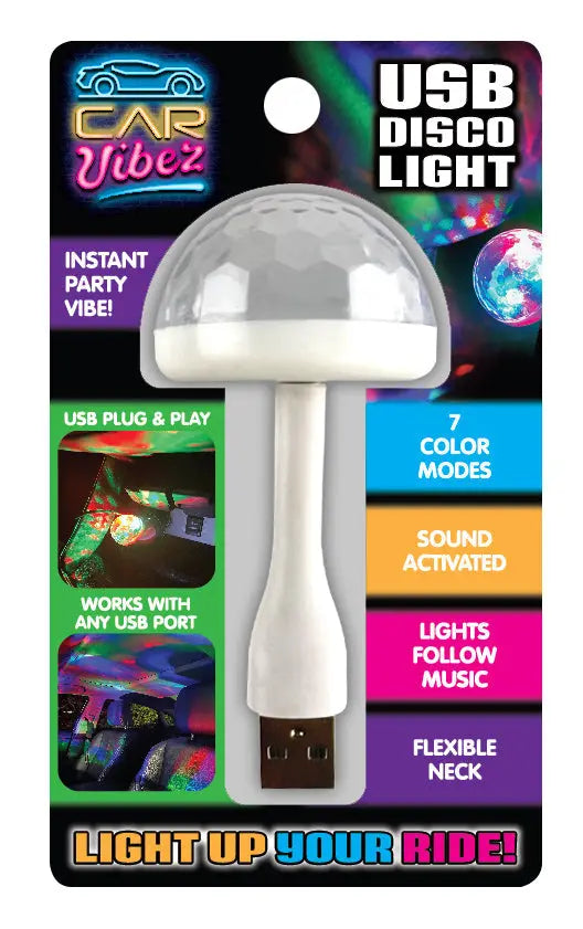ITEM NUMBER 023308 DISCO BALL USB 6 PIECES PER DISPLAY Novelty Closeout