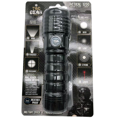 ITEM NUMBER 023387L FLASHLIGHT W/ LASERPOINTER - STORE SURPLUS NO DISPLAY 6 PIECES PER PACK