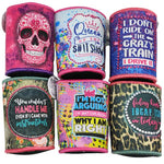 ITEM NUMBER 023475L RHINESTONE CAN COOLERS - STORE SURPLUS NO DISPLAY 6 PIECES PER PACK STORE SURPLUS