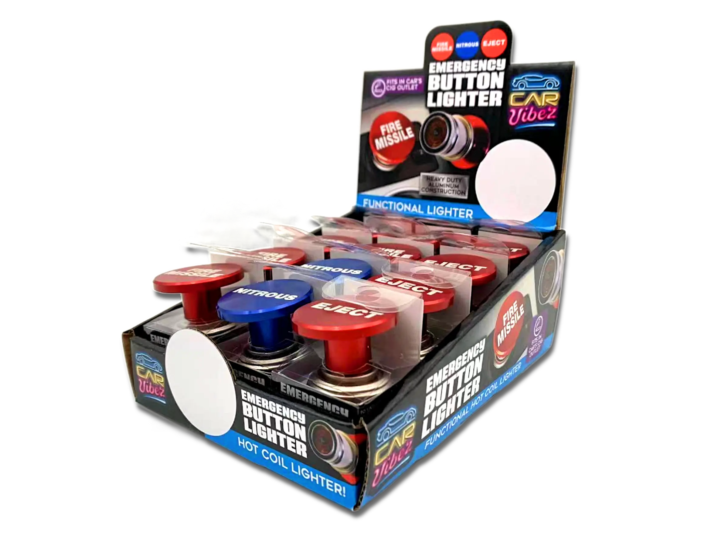 ITEM NUMBER 023577 COIL CAR LIGHTER 12 PIECES PER DISPLAY WHOLESALE