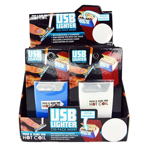 ITEM NUMBER 023607 USB CIG PACK INSERT 12 PIECES PER DISPLAY WHOLESALE