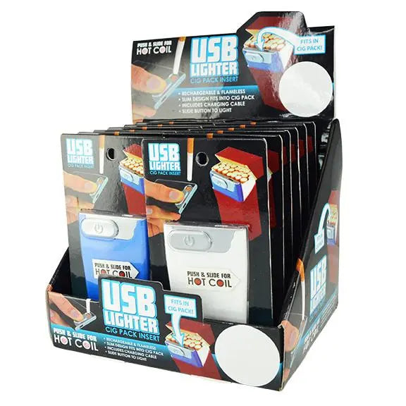 ITEM NUMBER 023607 USB CIG PACK INSERT 12 PIECES PER DISPLAY WHOLESALE