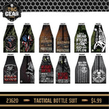 ITEM NUMBER 023620L TACGEAR BOTTLE SUITS - STORE SURPLUS NO DISPLAY 6 PIECES PER PACK STORE SURPLUS