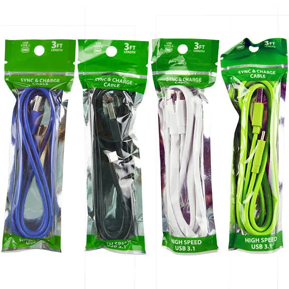 ITEM NUMBER 023776L BAG USB-C CABLE BULK - STORE SURPLUS NO DISPLAY 20 PIECES PER PACK STORE SURPLUS