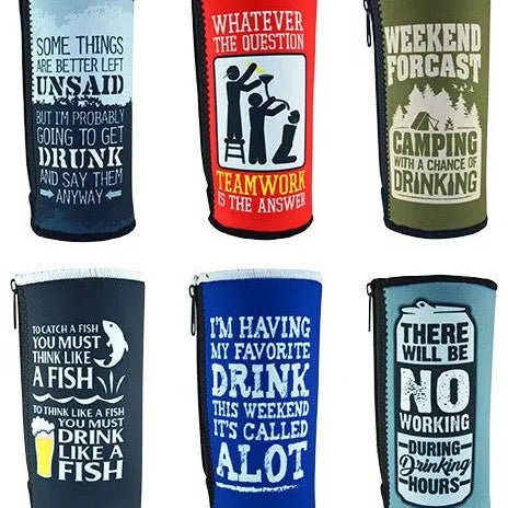 ITEM NUMBER 023809 24OZ NEOPRENE CAN COOLER 6 PIECES PER DISPLAY WHOLESALE