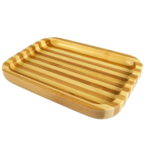 ITEM NUMBER 023892L WOOD ROLLING TRAY - STORE SURPLUS NO DISPLAY 6 PIECES PER PACK