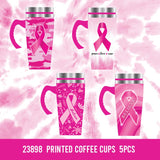 PRINTED COFFEE CUP - STORE SURPLUS NO DISPLAY - 5 PIECES PER PACK 23898L