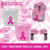 TRANSPARENT EARBUDS - STORE SURPLUS NO DISPLAY - 6 PIECES PER PACK 23928L