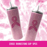 RHINESTONE CUP - STORE SURPLUS NO DISPLAY - 5 PIECES PER PACK 23932L