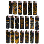 ITEM NUMBER 023954 GOLD FOIL LIGHT UP LIGHTER 30 PIECES PER DISPLAY WHOLESALE