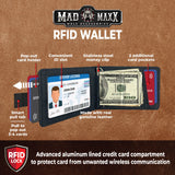 ITEM NUMBER 024003L LEATHER RFID WALLET - STORE SURPLUS NO DISPLAY - 6 PIECES PER PACK