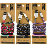 ITEM NUMBER 088149 WRAPPED CABLE KIT 12 PIECES PER DISPLAY WHOLESALE