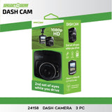 DASH CAM - STORE SURPLUS NO DISPLAY - 3 PIECES PER PACK 24158L