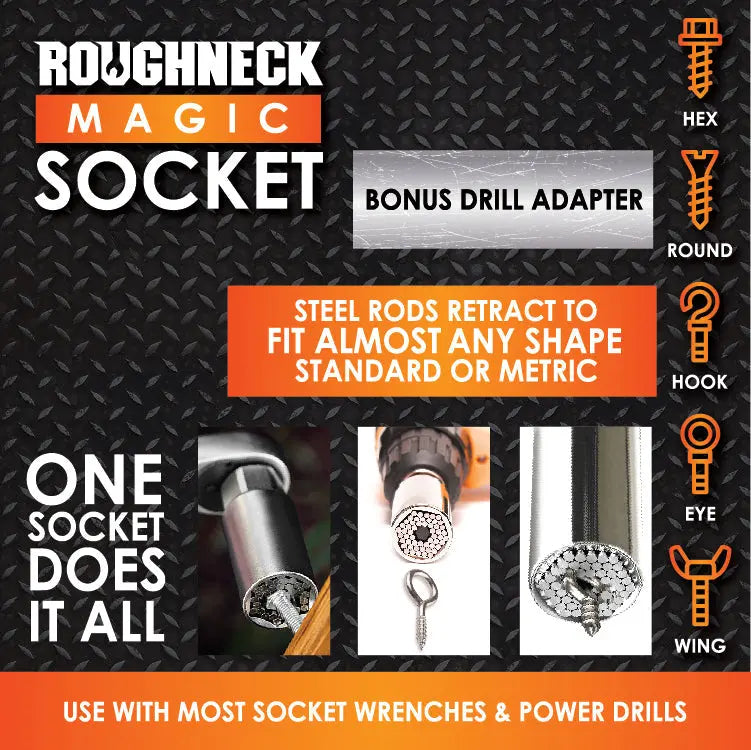 Magic Socket MAGIC SOCKET - STORE SURPLUS NO DISPLAY - 4 PIECES PER PACK 24242L ...