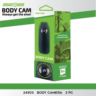 Body Cam - Store Surplus No Display - 3 Pieces Per Pack 24303L