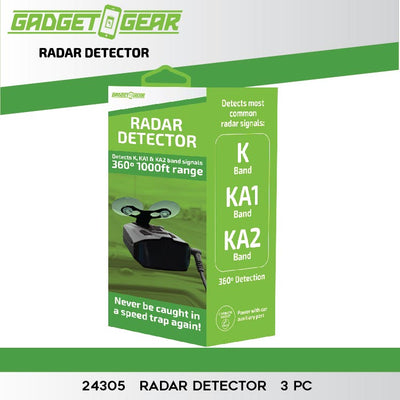 Radar Detector - Store Surplus No Display - 3 Pieces Per Pack 24305L