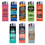 ITEM NUMBER 024333 SARCASTIC LIGHT UP LIGHTER 30 PIECES PER DISPLAY WHOLESALE