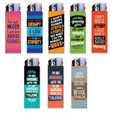 ITEM NUMBER 024333 SARCASTIC LIGHT UP LIGHTER 30 PIECES PER DISPLAY WHOLESALE