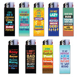 ITEM NUMBER 024333 SARCASTIC LIGHT UP LIGHTER 30 PIECES PER DISPLAY WHOLESALE