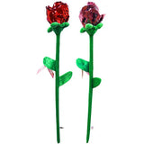 ITEM NUMBER 024404L VALENTINES DAY SEQUIN ROSE - STORE SURPLUS NO DISPLAY 8 PIECES PER PACK STORE SURPLUS