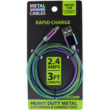 ITEM NUMBER 088182 RAINBOW METAL CABLE KIT 12 PIECES PER DISPLAY WHOLESALE