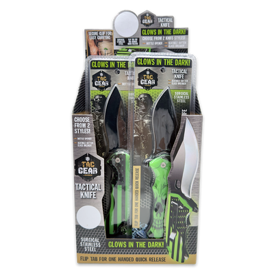WHOLESALE TAC GEAR KNIFE 6 PIECES PER DISPLAY 24450