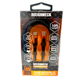 ITEM NUMBER 024571 ROUGHNECK 10FT USB-C-TO-USB-C CABLE 3 PIECES PER DISPLAY