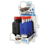 ITEM NUMBER 024878 TB CIGAR TORCH 8 PIECES PER DISPLAY WHOLESALE