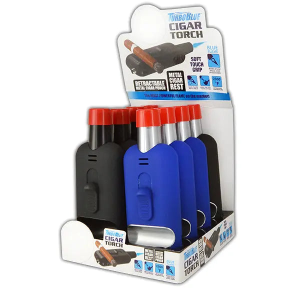 ITEM NUMBER 024878 TB CIGAR TORCH 8 PIECES PER DISPLAY WHOLESALE