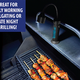 MATTE BLACK MAGNETIC GRILL FLASHLIGHT - STORE SURPLUS NO DISPLAY - 6 PIECES PER PACK 24969L STORE SURPLUS