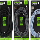 ITEM NUMBER 025549L MICRO 9FT CABLE - STORE SURPLUS NO DISPLAY 3 PIECES PER PACK